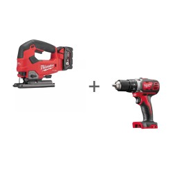 Аккумуляторный лобзик Milwaukee M18 FUEL FJS-502X + Аккумуляторная дрель-шуруповерт Milwaukee M18 BDD-0 в подарок!