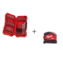 Набор бит Milwaukee Shockwave + Рулетка Milwaukee Autolock в подарок!