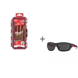 Набор сверл по металлу Milwaukee RedHEX™ + Очки защитные в подарок!