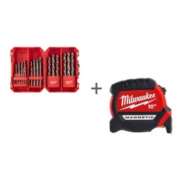 Набор сверл по металлу Milwaukee THUNDERWEB™ + Рулетка Milwaukee в подарок!