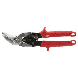 Ножницы по металлу изогнутые 45 ГРАДУСОВ Milwaukee Heavy Duty (рез левый, красный)