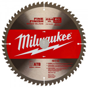 Диск для циркулярных пил по дереву Milwaukee Z 254 x 30 x 60 (1шт)