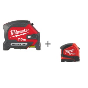 Комплект с LED рулеткой Milwaukee по цене Рулетки MAGNETIC 7.5м!