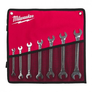 Ключи рожковые Milwaukee набор 7 ед. DOUBLE OPEN END SPANNER SET