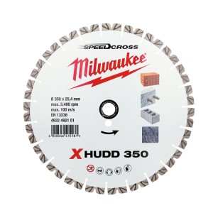 Алмазный диск скоростной Milwaukee Speedcross X-HUDD 350 мм