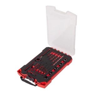 Метчики и плашки метрические Milwaukee набор 17ед. с рукояткой Hex-LOK™ 2-в-1