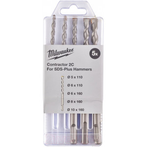 Набор буров Milwaukee SDS+ CONTRACTOR (5/6х110, 6/8/10х160 мм)