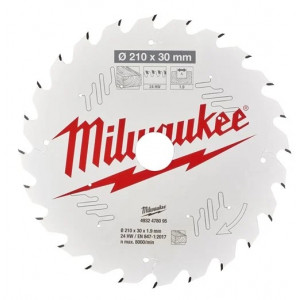 Диск для торцовочной пилы Milwaukee 210x30x1,9x24 скошенные зубья отрицат. угол (замена для 4932464174) (1 шт)
