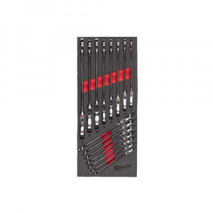 Ложемент Milwaukee с комбинированными ключами с трещоткой и шарниром MAX BITE™ - 15 ед. (1 шт)