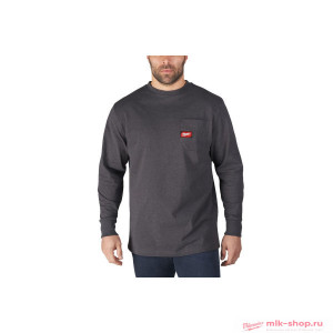 Футболка ЛОНГСЛИВ с длинными рукавами серая WTLSG-XL Milwaukee