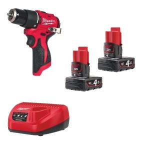 Аккумуляторная компактная ударная дрель-шуруповерт Milwaukee M12 BLPDRC-402C