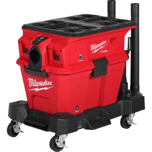 Аккумуляторный пылесос для воды и сухого мусора Milwaukee M18 FUEL F2VC23LG2-0 , 26 л, 199 мбар, 3267 л/мин, класс L, 2x18 В, 4 колеса, HEPA H13, PACKOUT