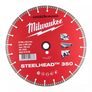 Алмазный диск Milwaukee CIS STEELHEAD 350 мм (1шт)