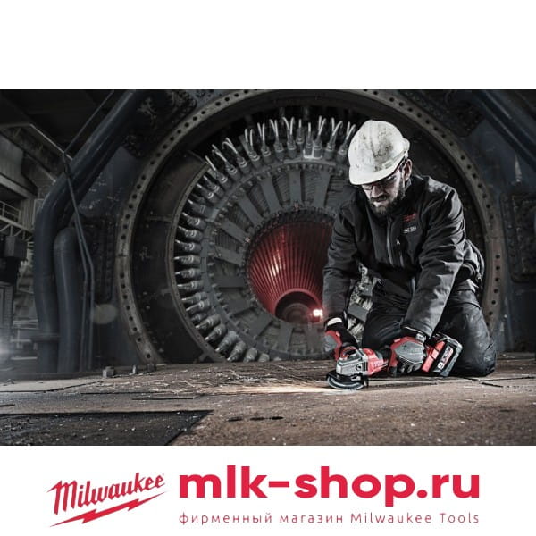 Аккумуляторная угловая шлифовальная машина (УШМ, Болгарка) Milwaukee M18 FUEL CAG125XPDB-902X