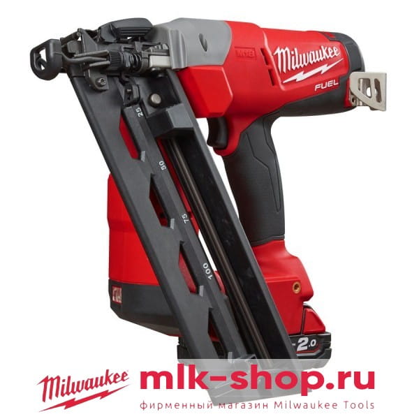 Аккумуляторный гвоздезабиватель с наклонным магазином Milwaukee M18 FUEL CN16GA-0