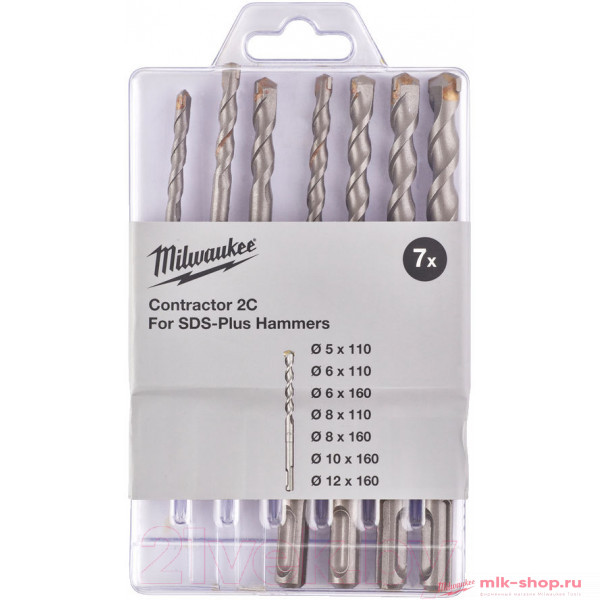 SDS+ CONTRACTOR (5/5/6/8х110, 6/8/10/12х160 мм) 4932471244 в фирменном магазине Milwaukee