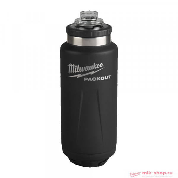 Термос черный Milwaukee PACKOUT™ CHUG LID 1065 мл