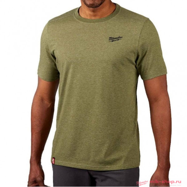 Футболка Milwaukee HYBRID-M, зеленая Футболка Milwaukee HYBRID-M, зеленая