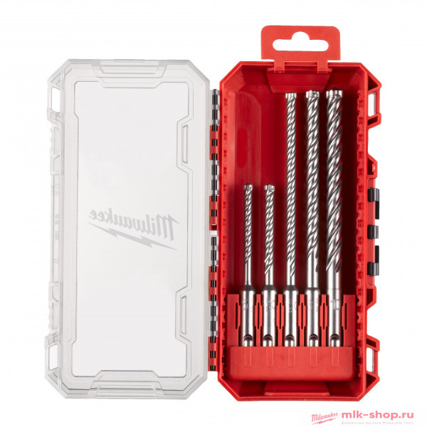 SDS-Plus RX4 Set GB (5шт) (5/6 x115 и 6/8/10 x165) 4932498297 в фирменном магазине Milwaukee