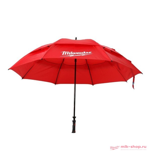 Зонт Milwaukee с чехлом диаметр 127 высота 74 эпонж/сталь/ стекловолокно полуавтомат