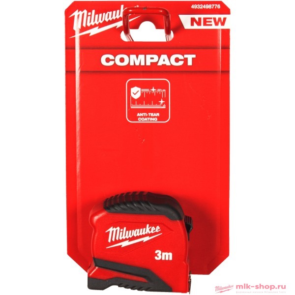 Рулетка метрическая Milwaukee Compact GEN II 3 м x 19 мм