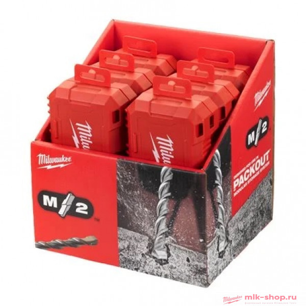 Набор буров Milwaukee M2™ SDS+ (Ø5/6 x 110 мм, Ø5.5/6/7/8/10 x 160 мм ) (7 предм.)