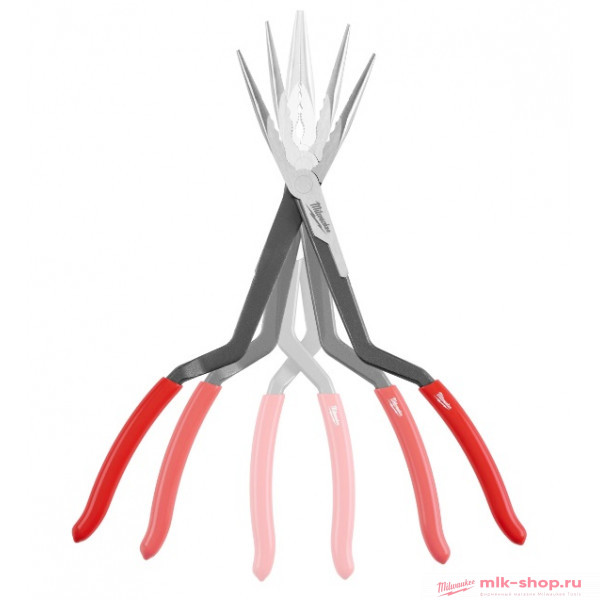 Длинногубцы Milwaukee удлиненные монтажные прямые и изогнутые 45° к-т LONG REACH PLIERS 2 PC SET Длинногубцы Milwaukee удлиненные монтажные прямые и изогнутые 45° к-т LONG REACH PLIERS 2 PC SET