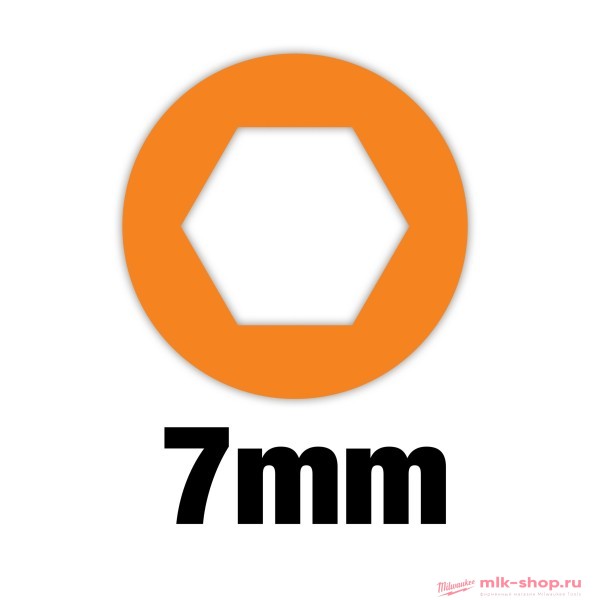 Отвертка торцевая Milwaukee HOLLOWCORE™ сквозная SW7 (отверстие под М4)