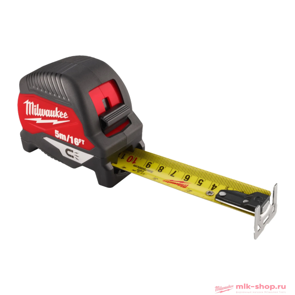 Рулетка магнитная Milwaukee Magnetic GEN IV 5м-16фт / ширина 30 мм (футовая)
