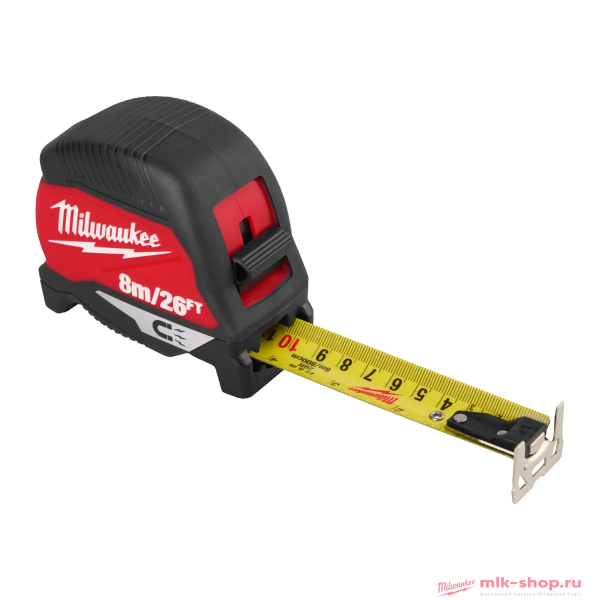 Рулетка магнитная Milwaukee Magnetic GEN IV 8м / ширина 30 мм
