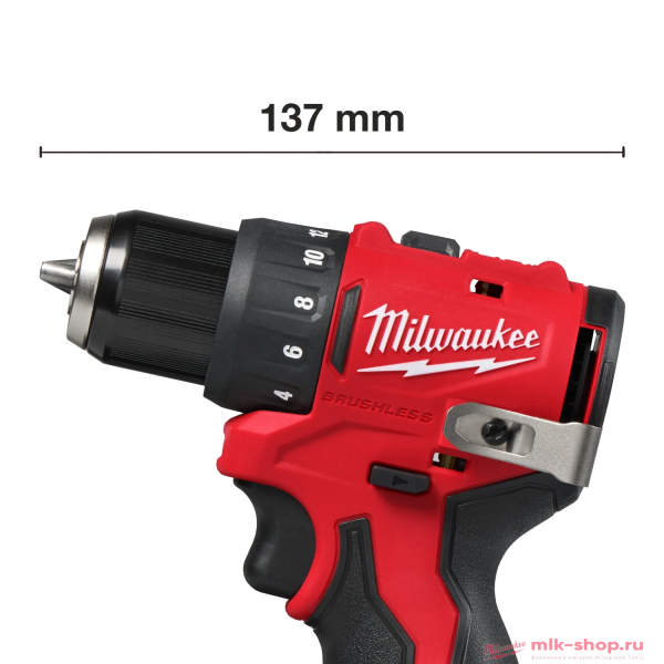 Аккумуляторная дрель-шуруповерт Milwaukee M12 BLDDRC-202C Аккумуляторная дрель-шуруповерт Milwaukee M12 BLDDRC-202C