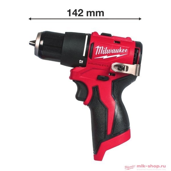 Аккумуляторная компактная ударная дрель-шуруповерт Milwaukee M12 BLPDRC-402C