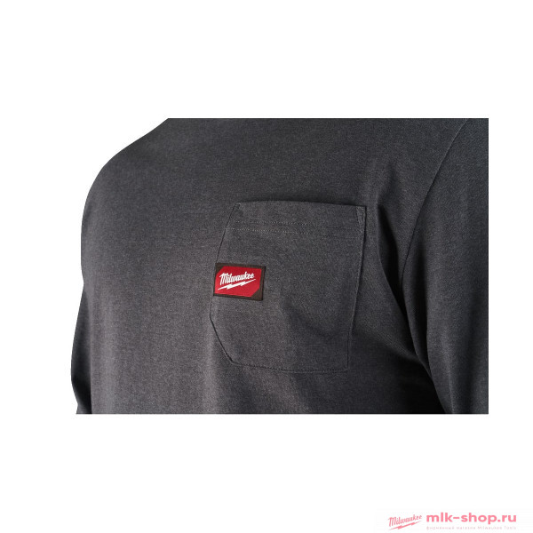 Футболка ЛОНГСЛИВ с длинными рукавами серая WTLSG-M Milwaukee Футболка ЛОНГСЛИВ с длинными рукавами серая WTLSG-M Milwaukee