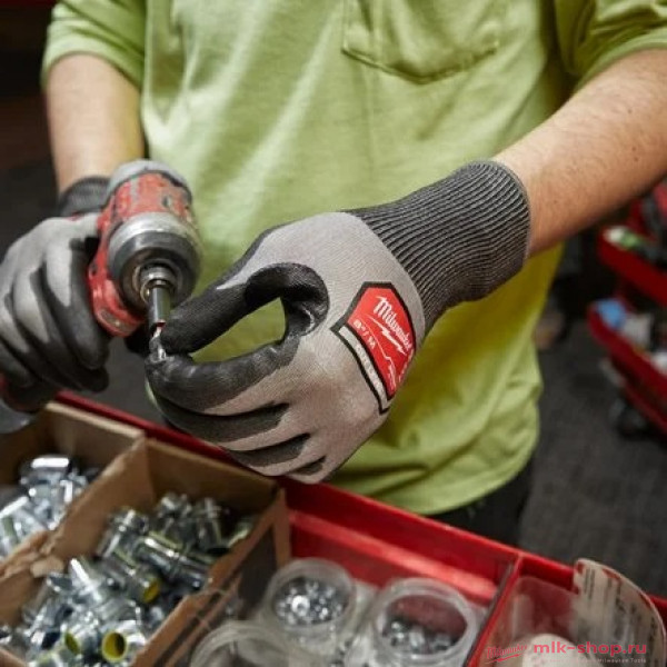 Перчатки защитные с уровнем сопротивления порезам 4/D Milwaukee HI-DEX CUT D GLOVES (ХАЙ ДЕКС) 4/D - 8/M