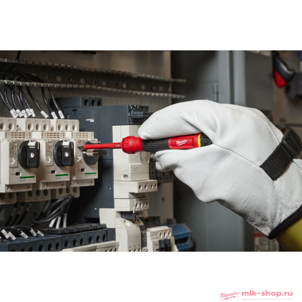 Набор отверток прецизионных, диэлектрических (изолированных) Milwaukee VDE 8 в 1