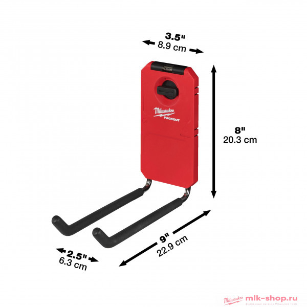 Крюк прямой универсальный Milwaukee PACKOUT Крюк прямой универсальный Milwaukee PACKOUT