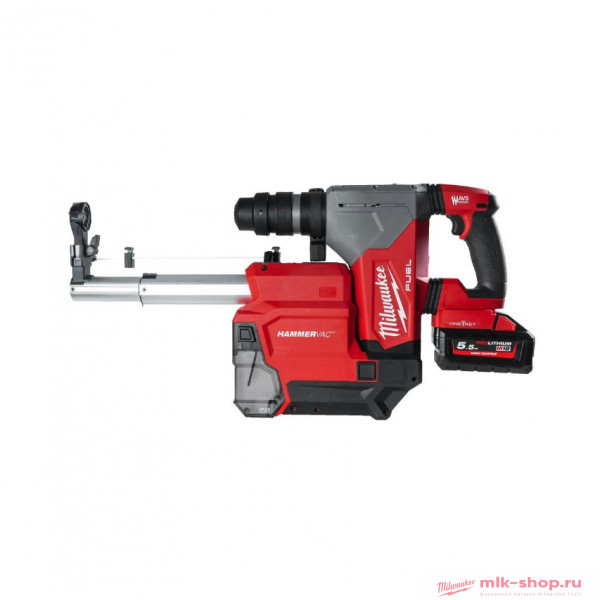 Аккумуляторный перфоратор с системой пылеудаления Milwaukee M18 FUEL ONEFHPXDEL-552C