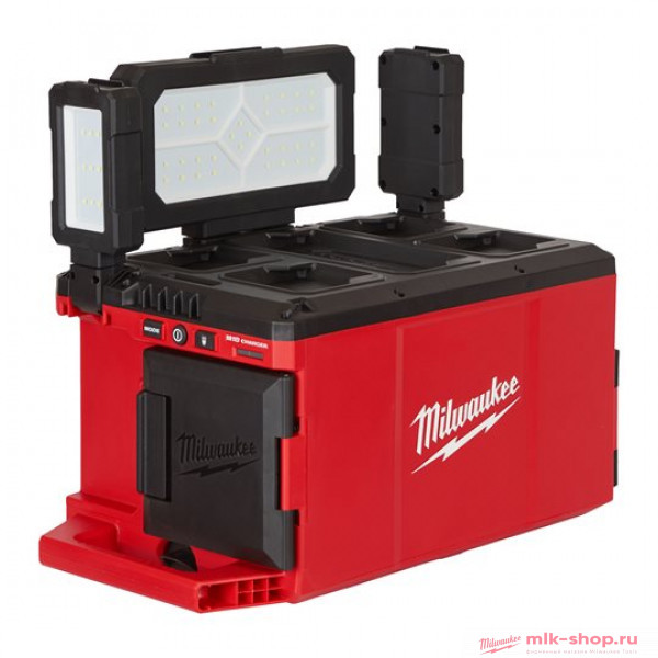Аккумуляторный фонарь с функцией зарядного устройства Milwaukee PACKOUT M18 POALC-0