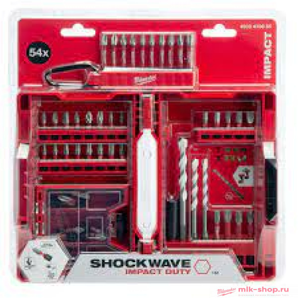 Набор Milwaukee бит Shockwave Impact Duty и сверл MultiConstruction (54 шт)