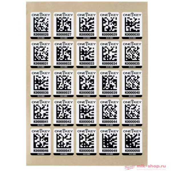 Метки пластиковые большие Milwaukee ONE-KEY™ (100 шт.) Метки пластиковые большие Milwaukee ONE-KEY™ (100 шт.)