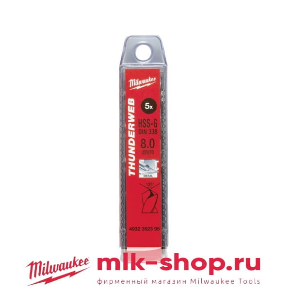 HSS-G Thunderweb 8.4 x 117 4932430553 в фирменном магазине Milwaukee